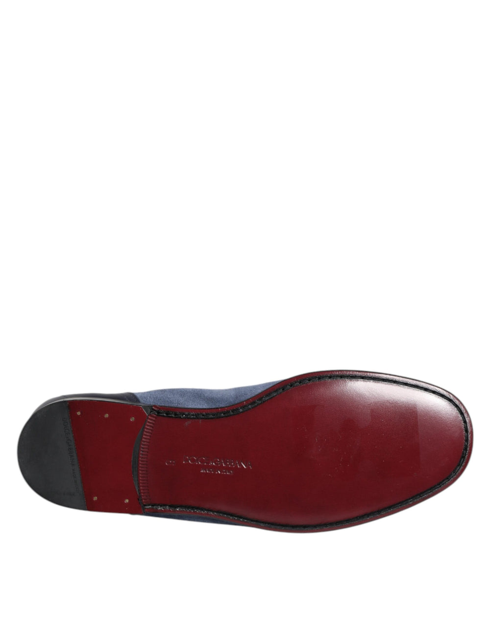 Dolce & Gabbana Calfskin Leather Loafers in Blue
