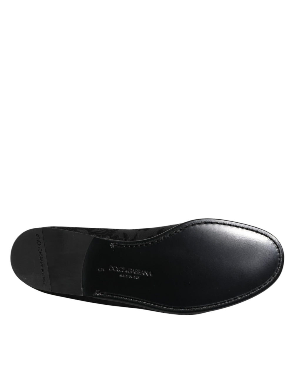 Dolce & Gabbana Floral Brocade Loafers in Black
