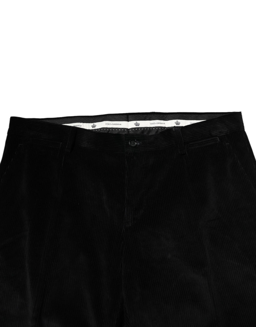 Dolce & Gabbana Cotton Dress Trousers in Black