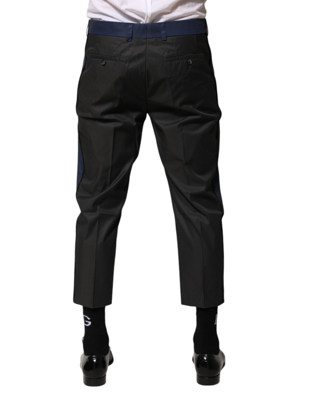 Dolce & Gabbana Cropped Chinos in Grey-Blue