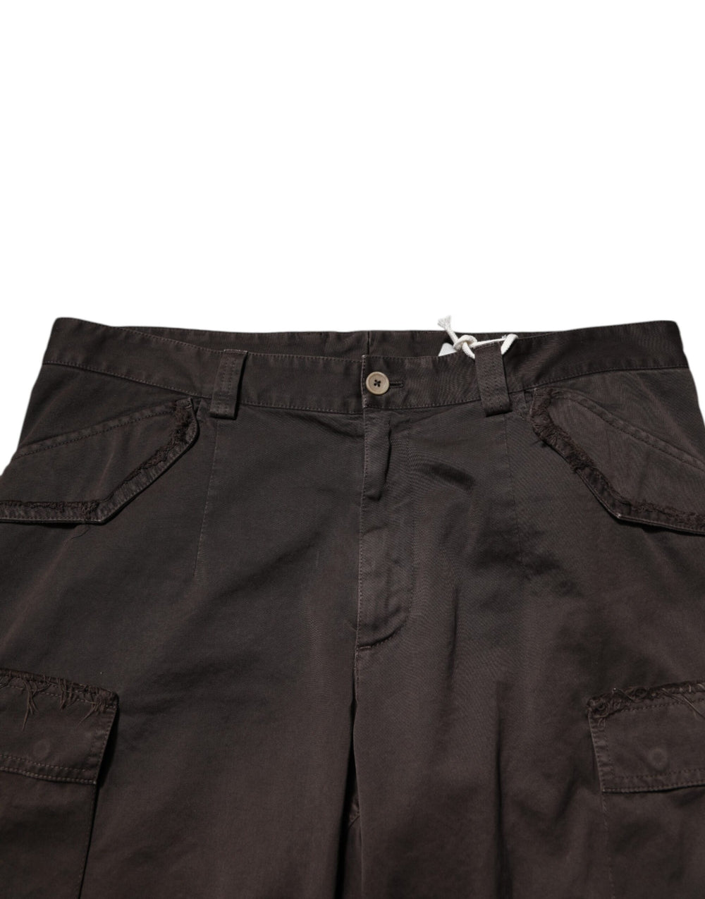 Dolce & Gabbana Cotton Stretch Cargo Trousers in Brown