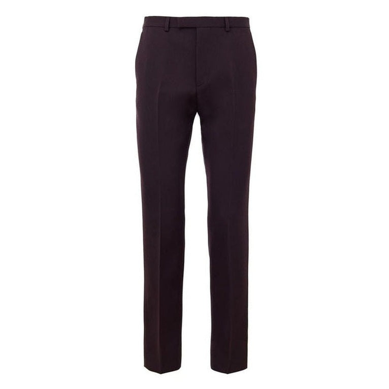 Gucci Bordeaux Wool Men's Dress Pants - Luxury Designer | Mens Edit