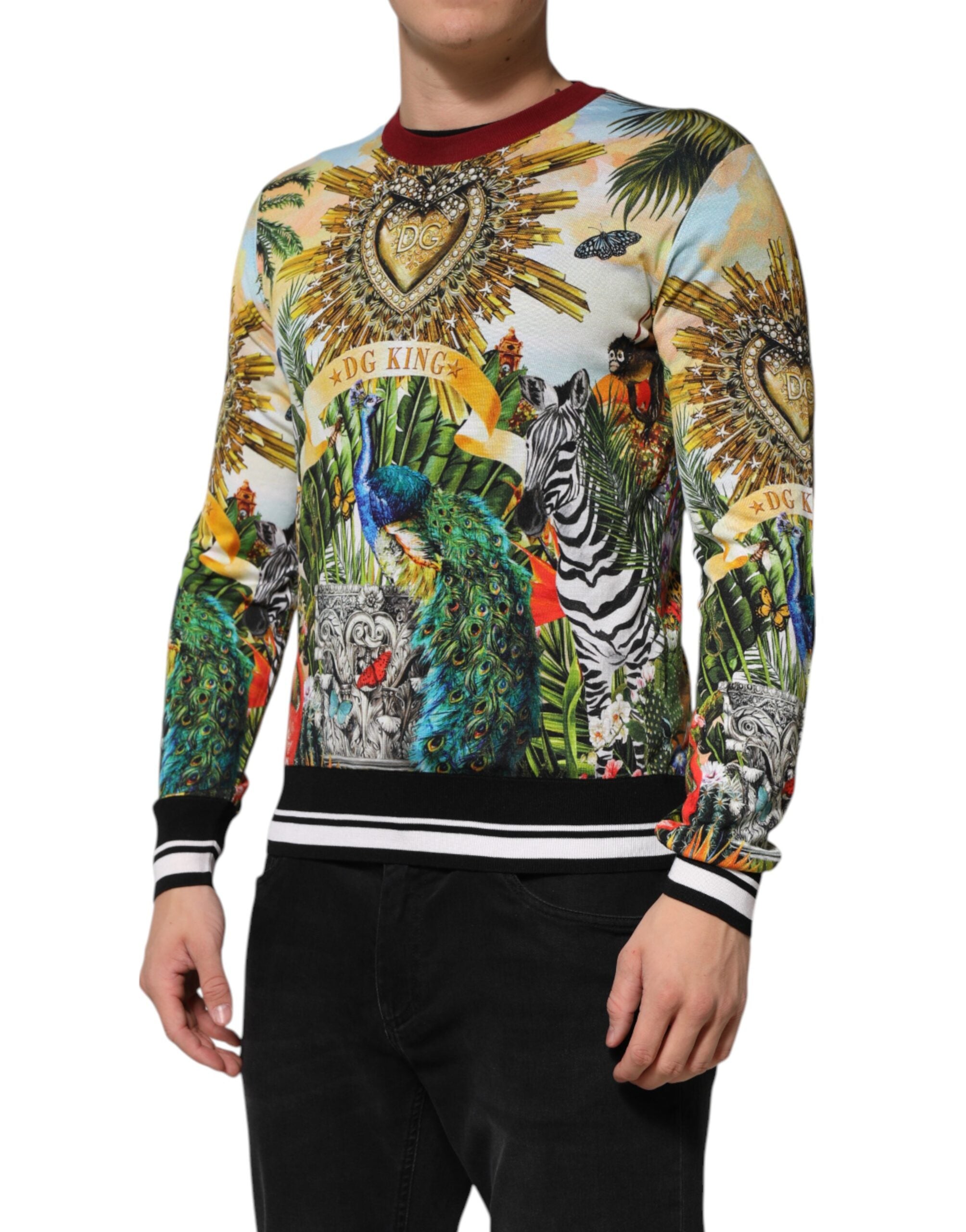 Dolce & Gabbana Πουλόβερ από 100% μετάξι σε Πολύχρωμο