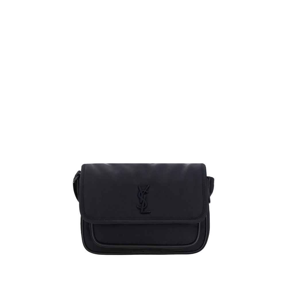 Saint Laurent Nylon Shoulder Bag in Black