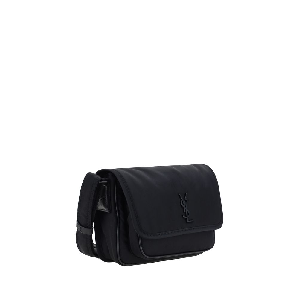 Saint Laurent Nylon Shoulder Bag in Black