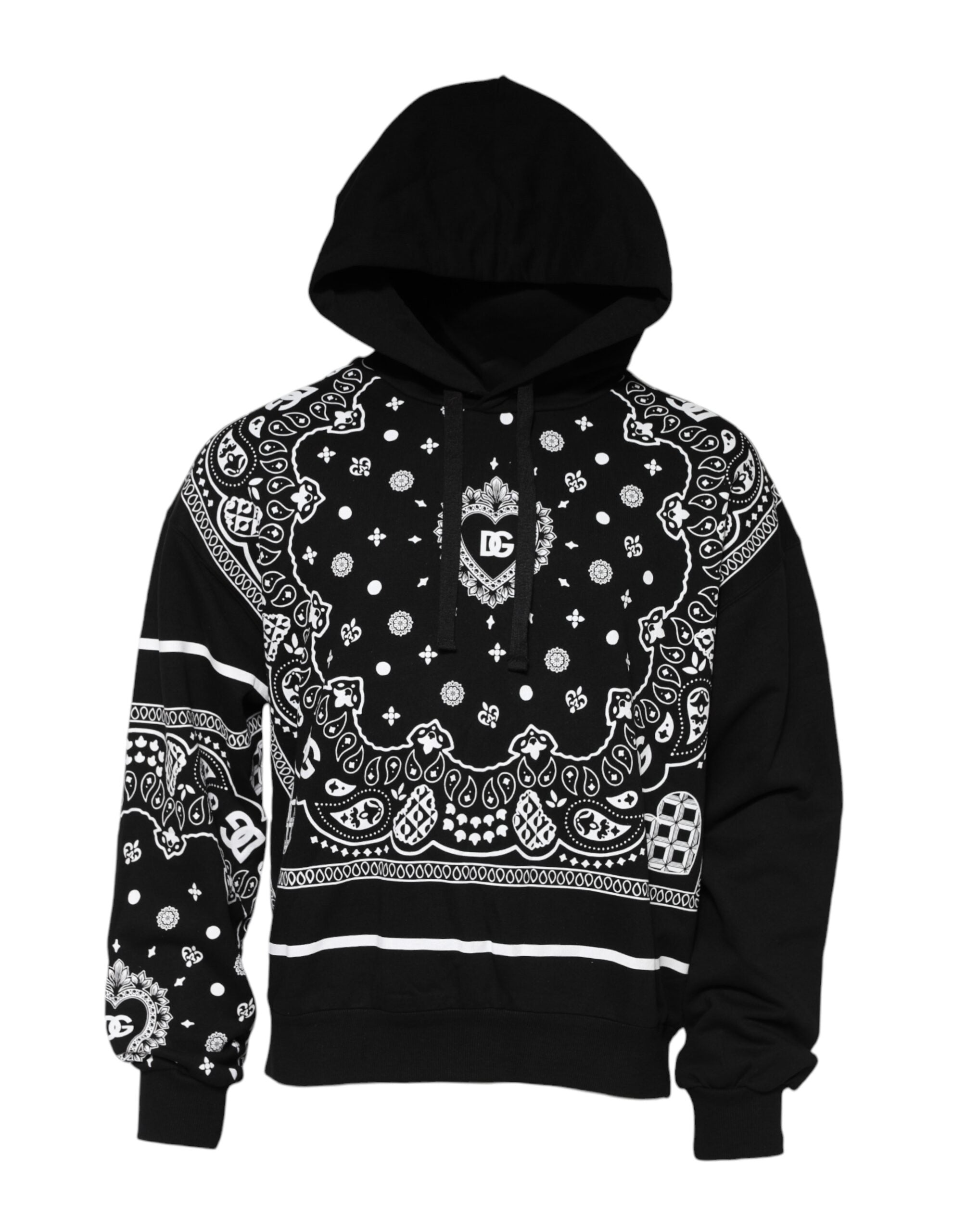 Dolce & Gabbana Βαμβακερό Hoodie σε Μαύρο