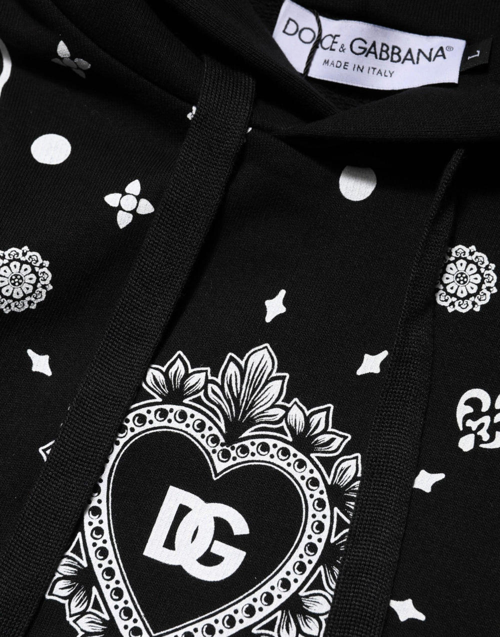 Dolce & Gabbana Cotton Hoodie in Black