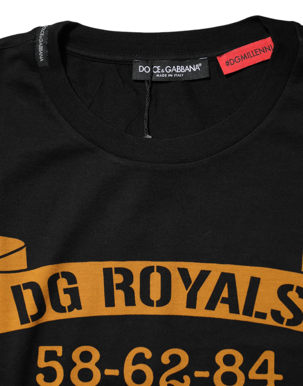 Dolce & Gabbana Cotton Crew Neck T-shirt in Black