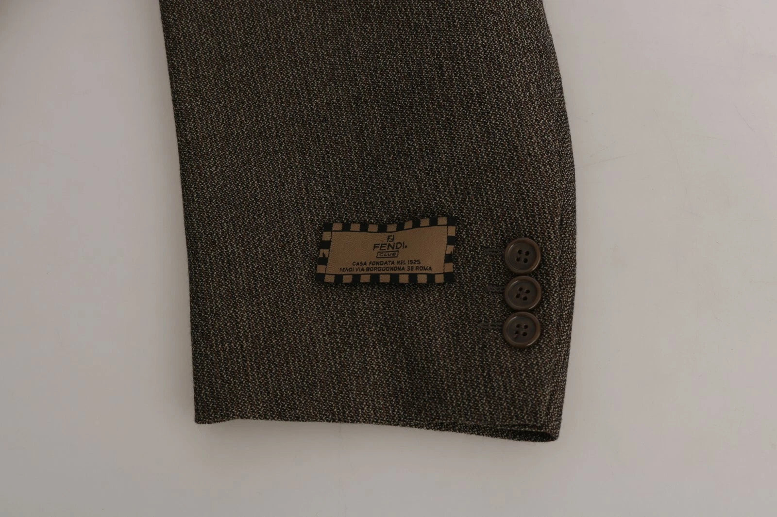 Brown Single Breasted Wool Suit mens luxury fashion - Mens Edit