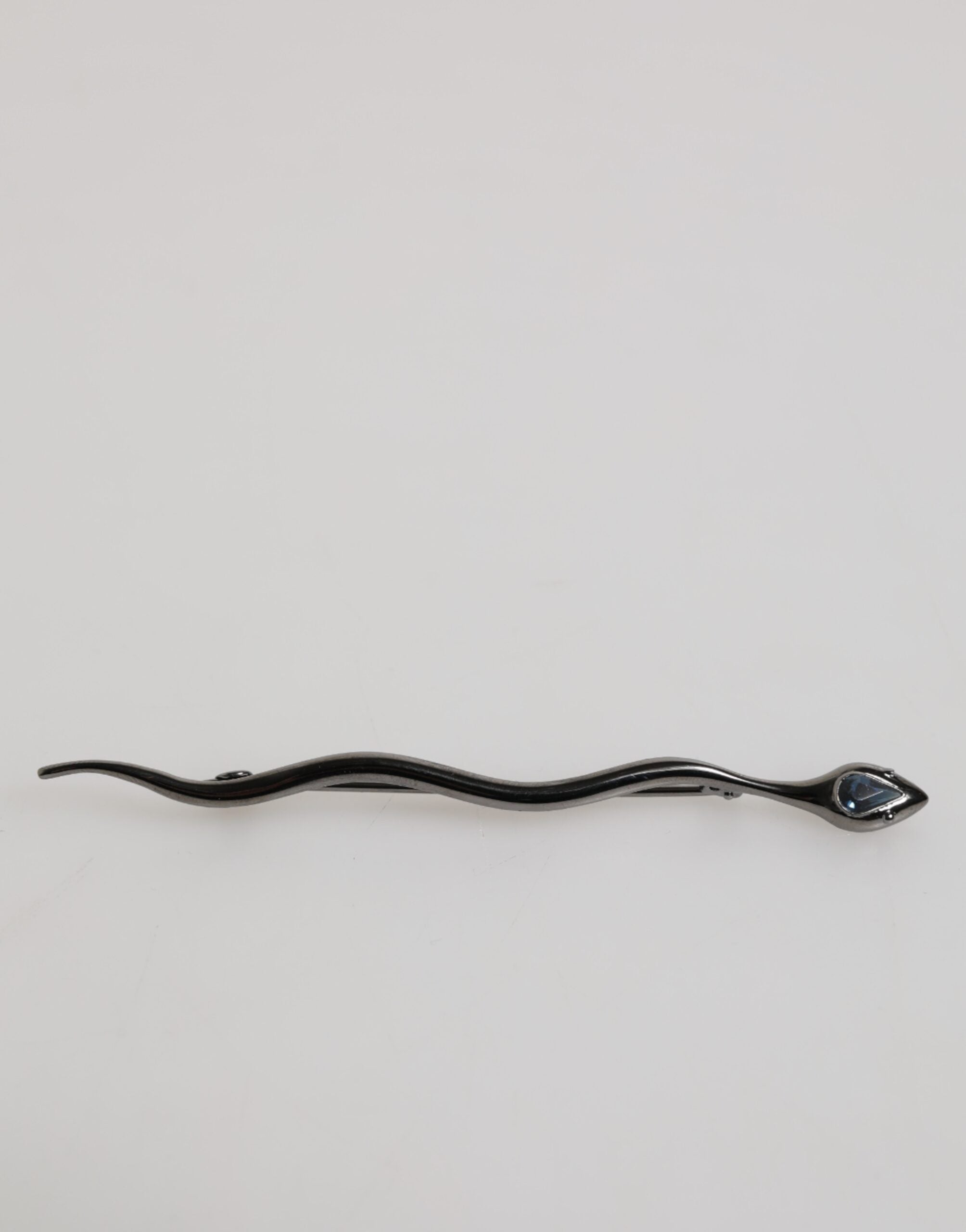 Black Brass Crystal Spilla Serpente Mens Brooch Pin mens luxury fashion - Mens Edit