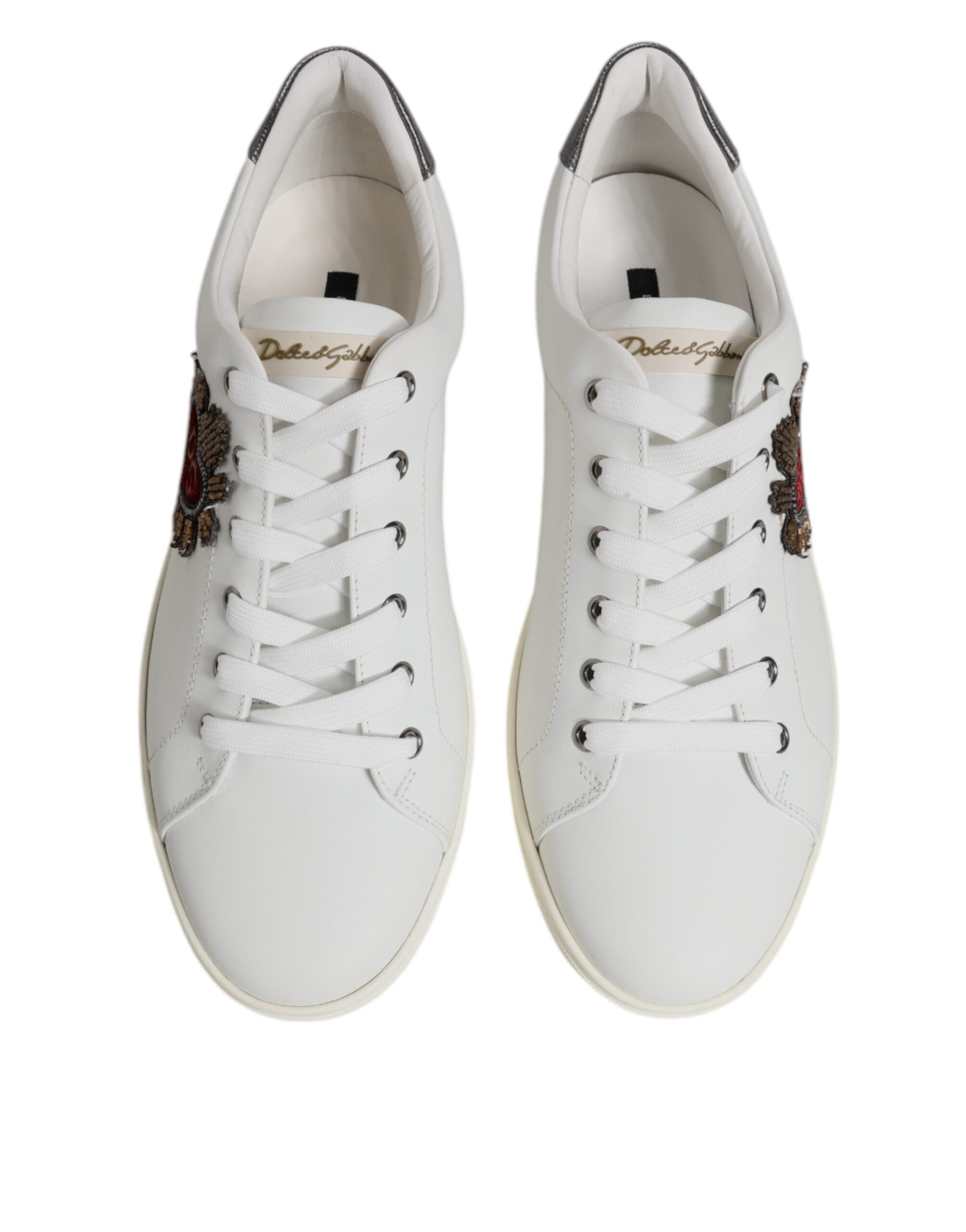 Dolce & Gabbana Sneakers από δέρμα μοσχαριού σε Λευκό