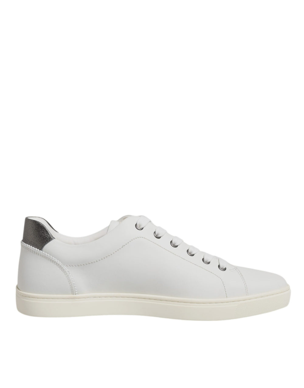 Dolce & Gabbana Calf Leather Low Top Sneakers in White
