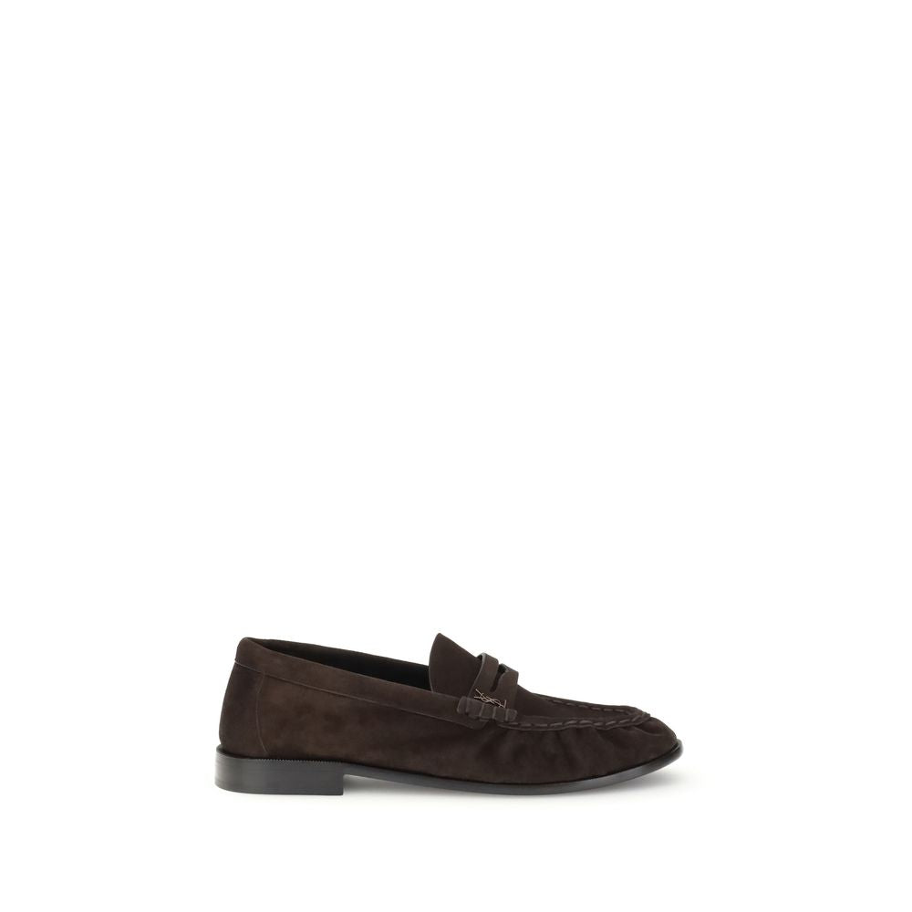 Saint Laurent Le Loafer Δερμάτινα Slip-On Loafers σε Καφέ