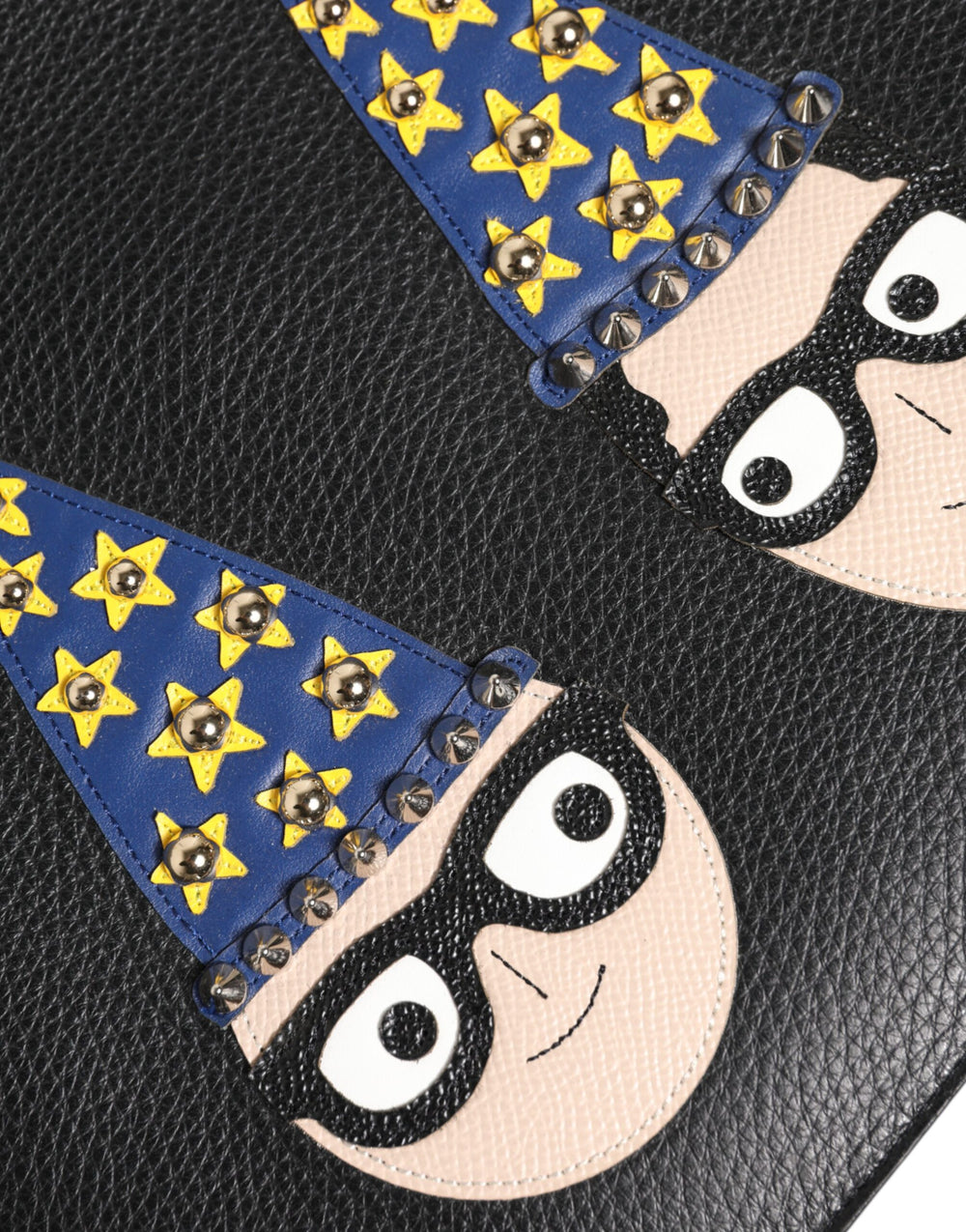 Dolce & Gabbana Leather Clutch Pouch Bag in Black