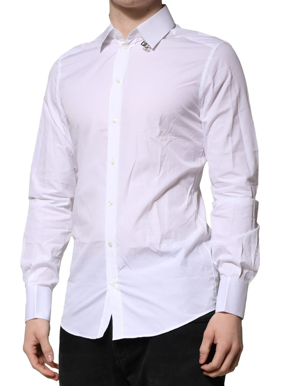 Dolce & Gabbana 100% Cotton Formal Shirt in White