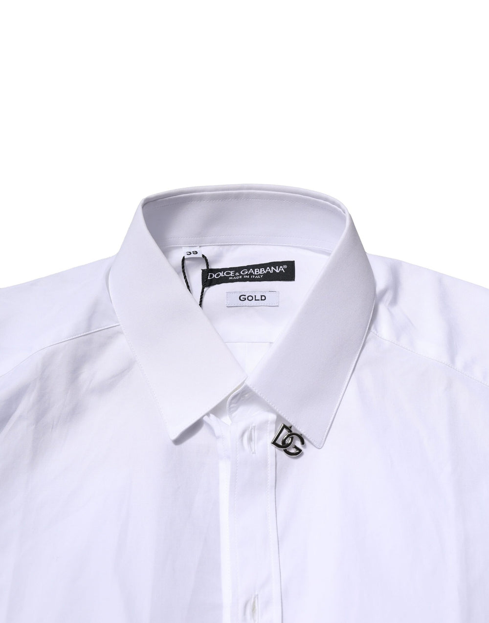 Dolce & Gabbana 100% Cotton Formal Shirt in White