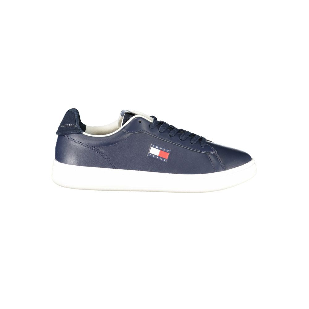 Blue Polyurethane Men Sneaker mens luxury fashion - Mens Edit