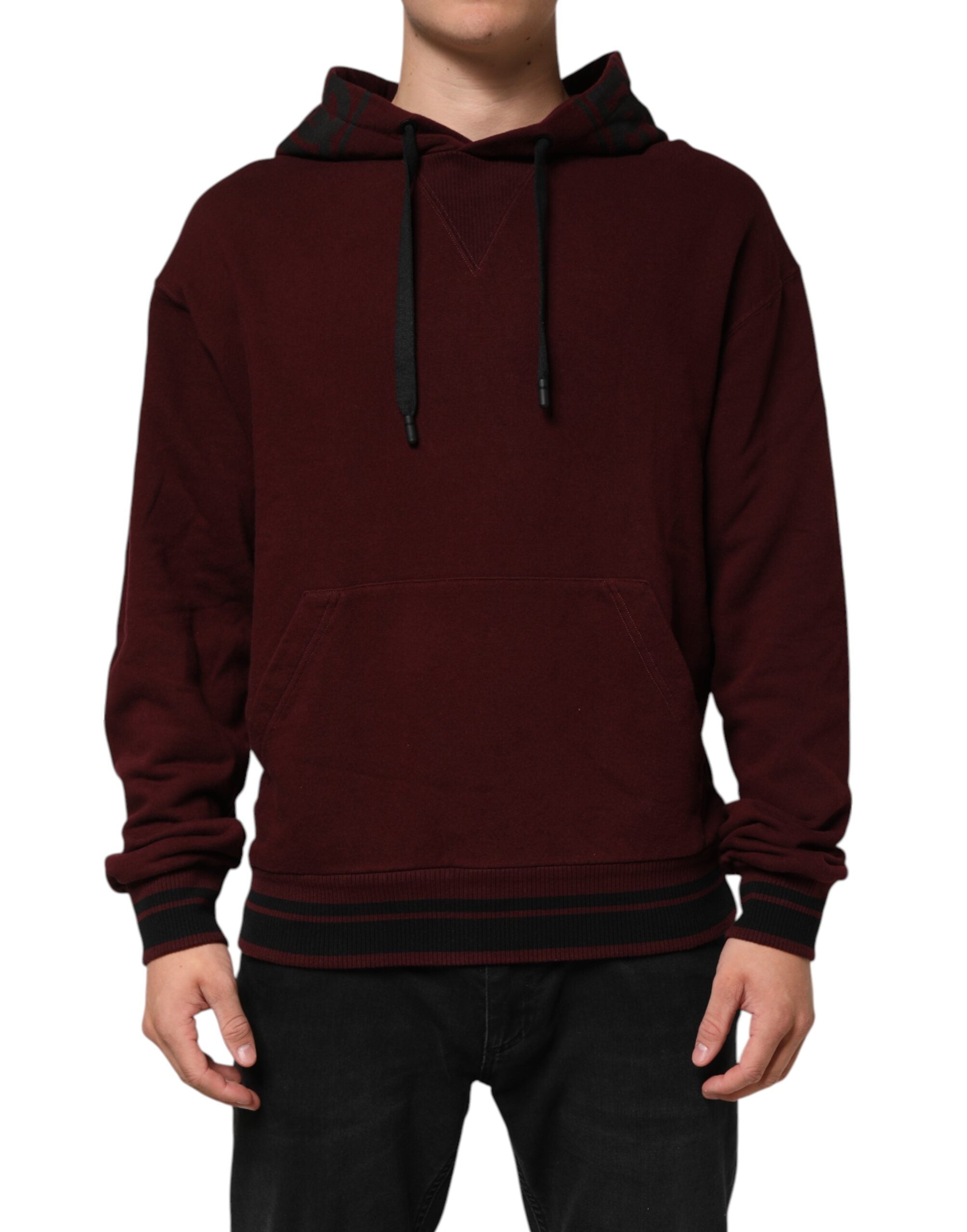 Dolce & Gabbana Hoodie από 100% βαμβάκι σε Μπορντώ