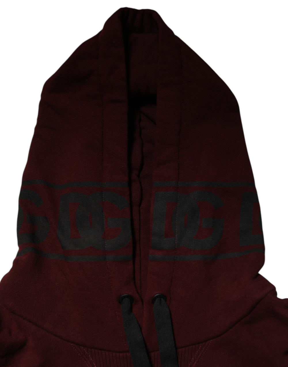 Dolce & Gabbana 100% Cotton Hoodie in Burgundy