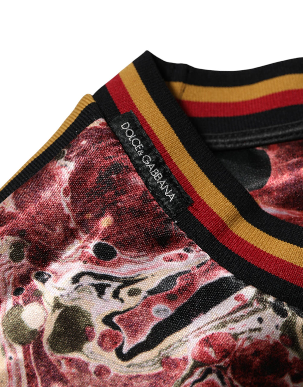 Dolce & Gabbana Marble Print Oversized T-shirt in Multicolor