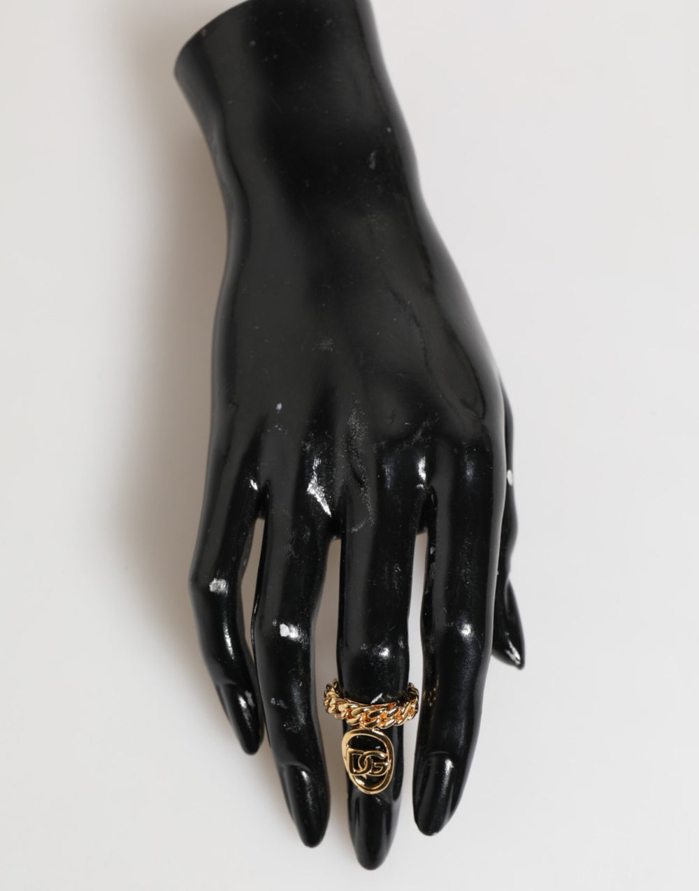 Dolce & Gabbana Brass Chain Ring in Gold