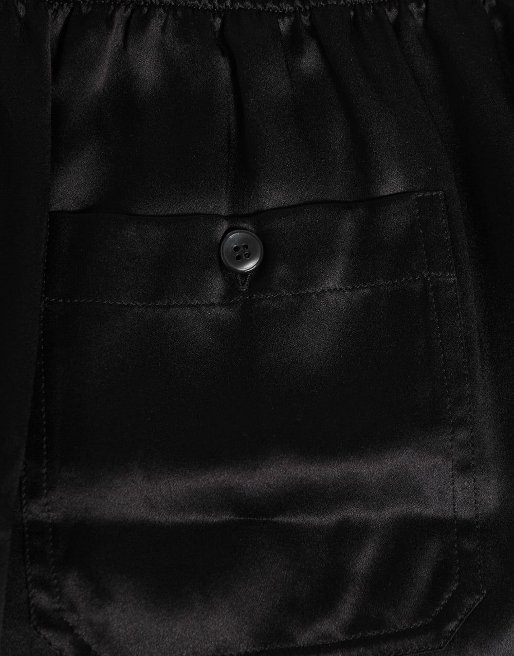 Dolce & Gabbana 100% Silk Swim Shorts in Black