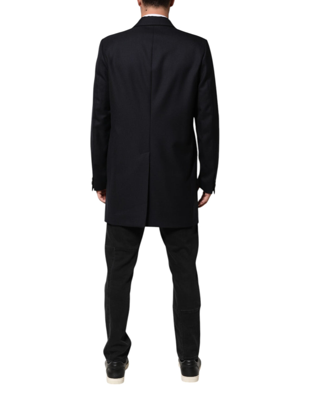 Dolce & Gabbana Virgin Wool Blazer in Dark Blue