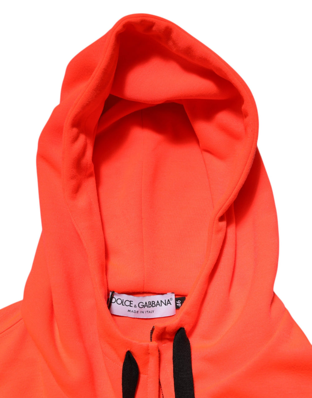 Dolce & Gabbana Polyester Hoodie in Fluorescent Red