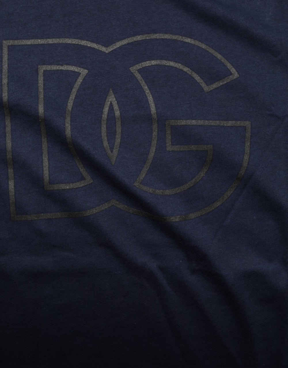 Dolce & Gabbana 100% Cotton T-shirt in Dark Blue