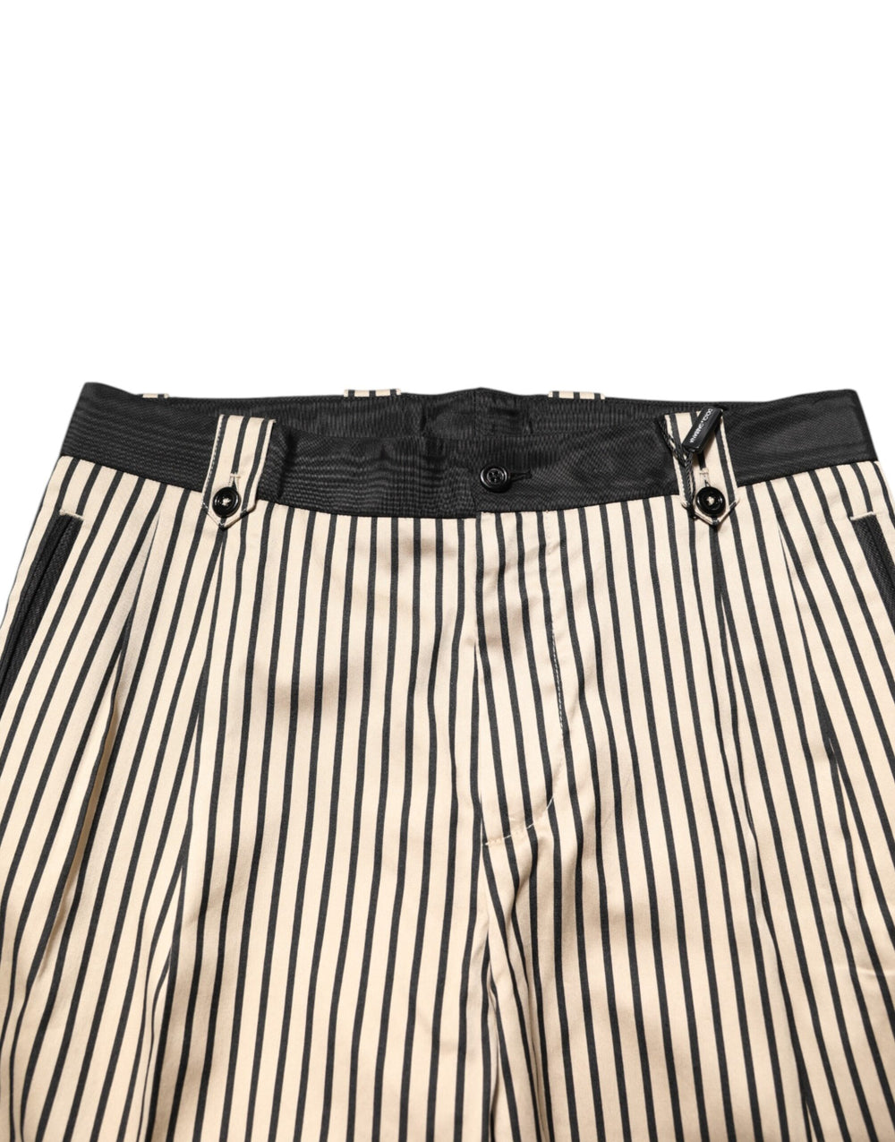 Dolce & Gabbana Βαμβακερό Παντελόνι slim fit με Ρίγες σε Μπεζ