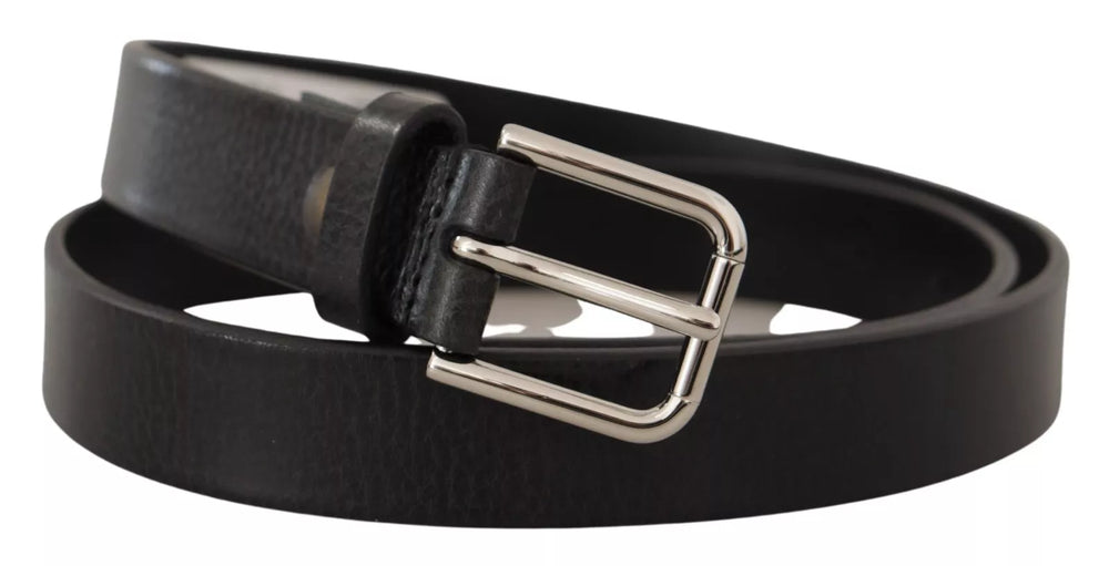 Dolce & Gabbana Leather Belt in Black