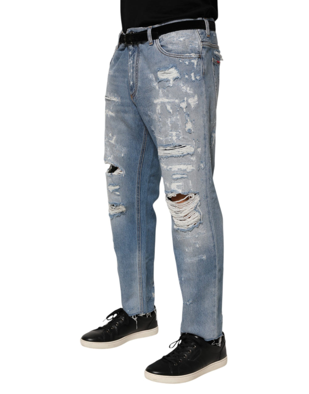 Dolce & Gabbana Distressed Denim Jeans in Blue