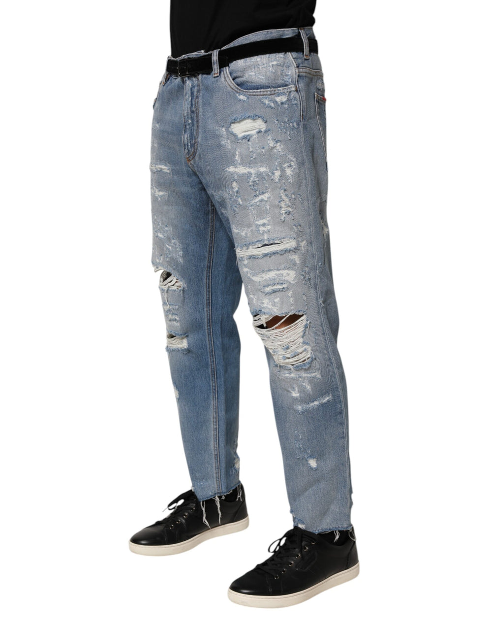 Dolce & Gabbana Distressed Denim Jeans in Blue