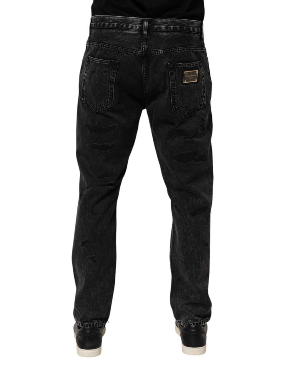 Dolce & Gabbana Cotton Denim Jeans in Black