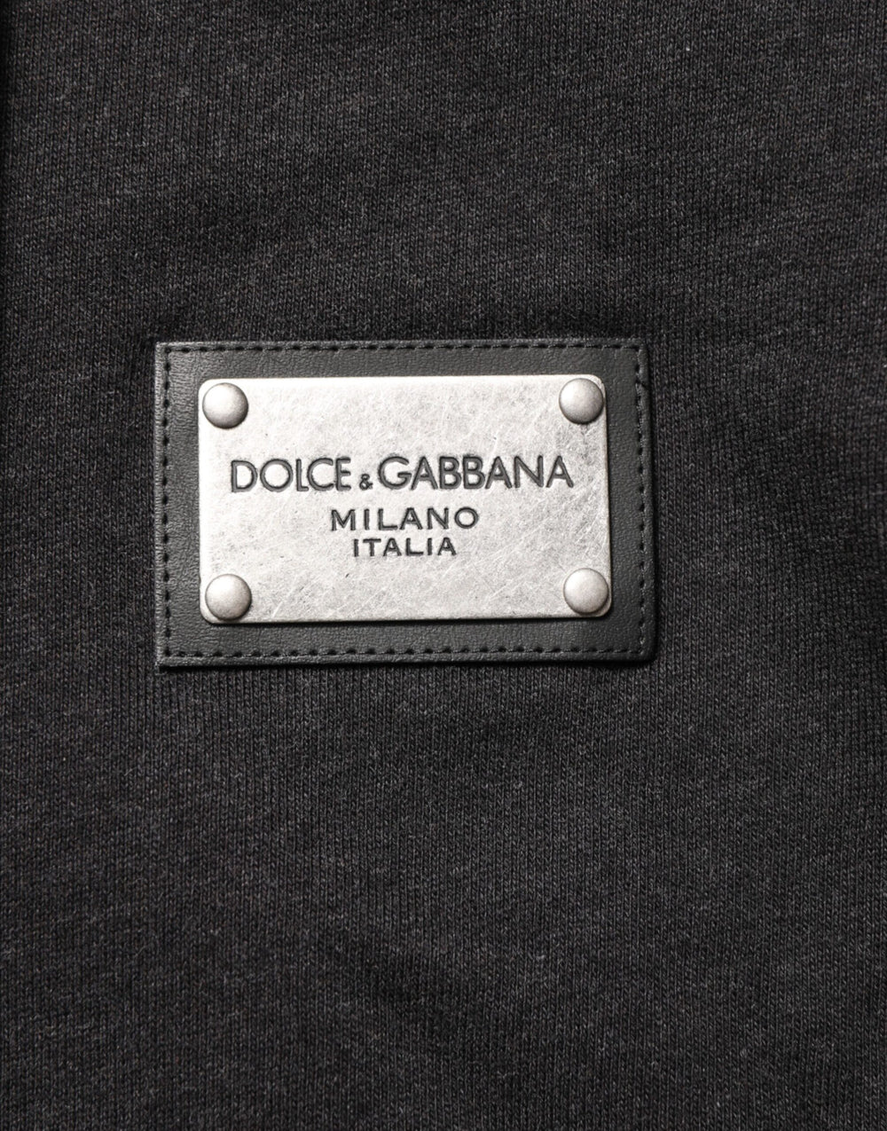Dolce & Gabbana 100% Cotton Full-Zip Hoodie in Black
