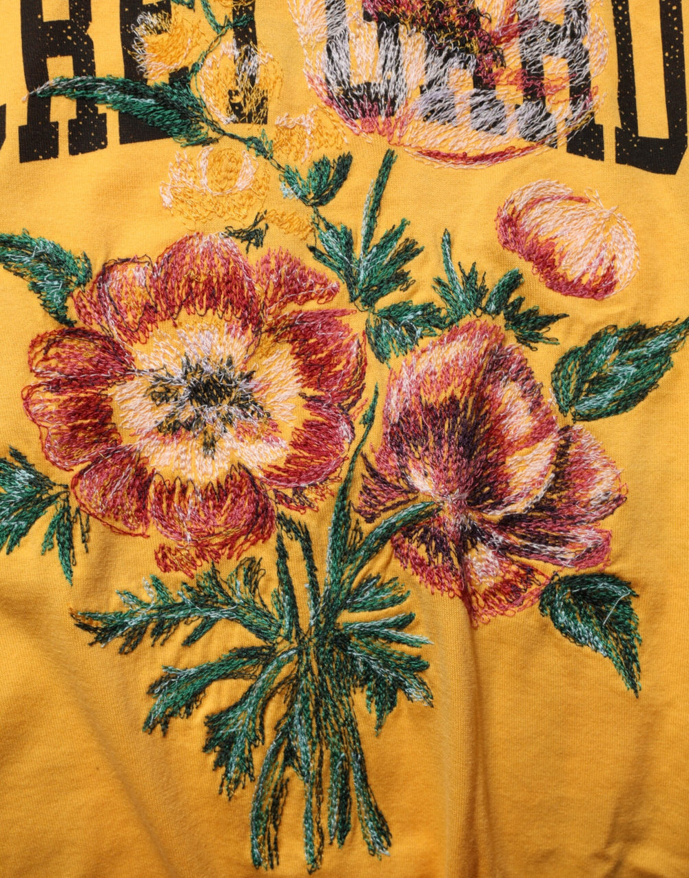 Dolce & Gabbana Secret Garden Floral Cotton T-Shirt in Yellow