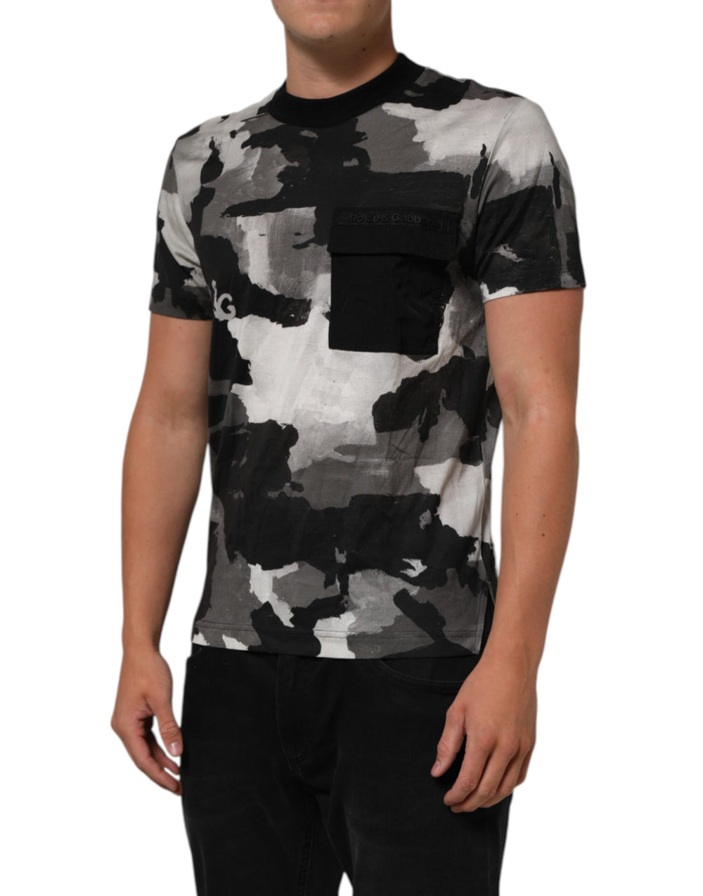 Dolce & Gabbana Cotton T-shirt in Multicolor Camouflage