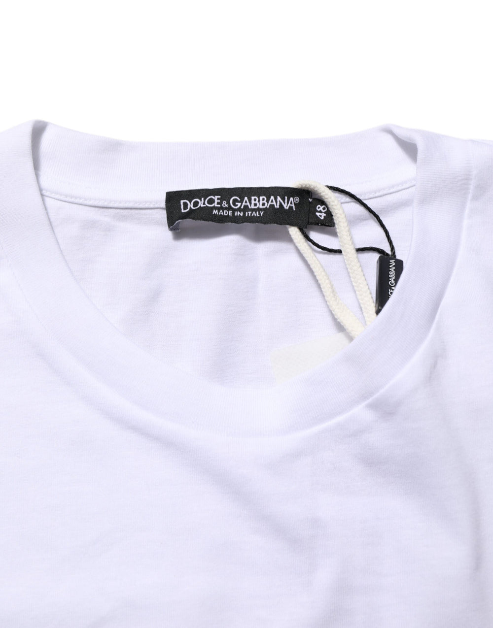 Dolce & Gabbana Graphic Print Cotton T-shirt in White