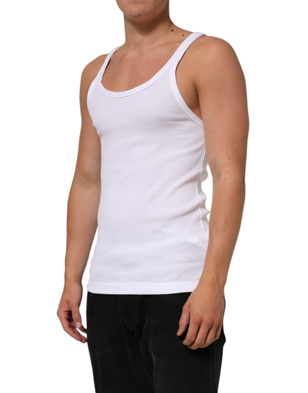 Dolce & Gabbana 100% Cotton Tank Top in White