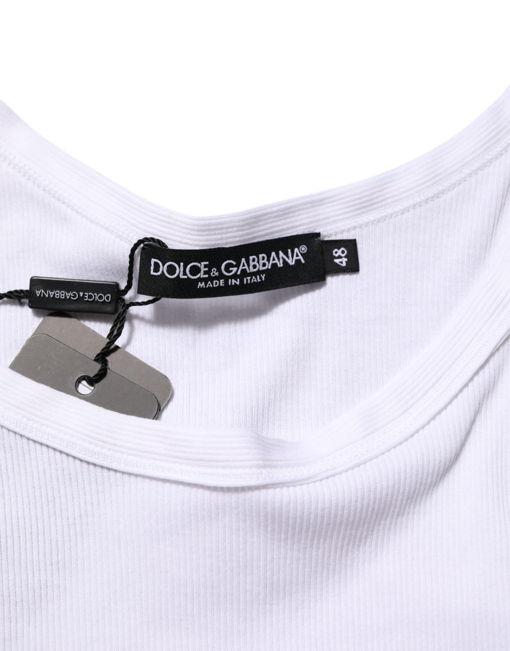 Dolce & Gabbana 100% Cotton Tank Top in White