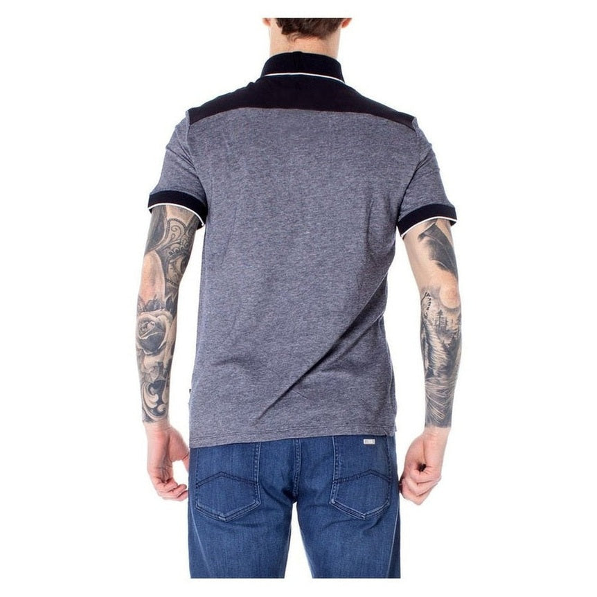 Armani Exchange Cotton Polo Shirt in Blue