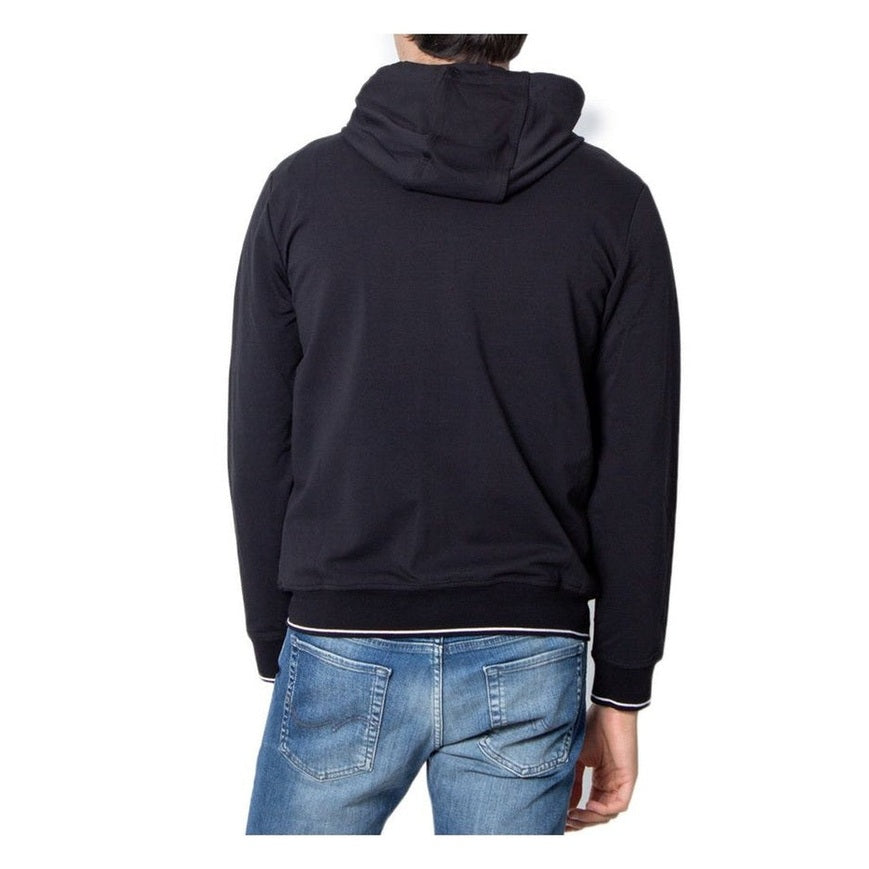 Armani Exchange Black Cotton Hoodie