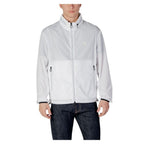 Armani Exchange White Polyester Men's Shell Jacket - Designer | Mens Edit