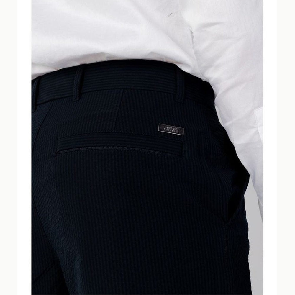 Armani Exchange Cotton Casual Trousers in Blue
