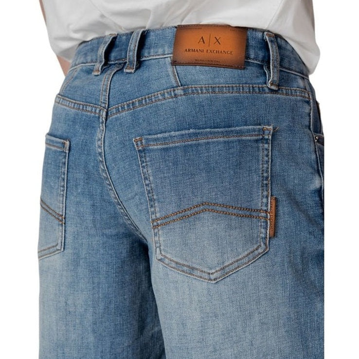 Armani Exchange Blue Polyester Bermuda Shorts