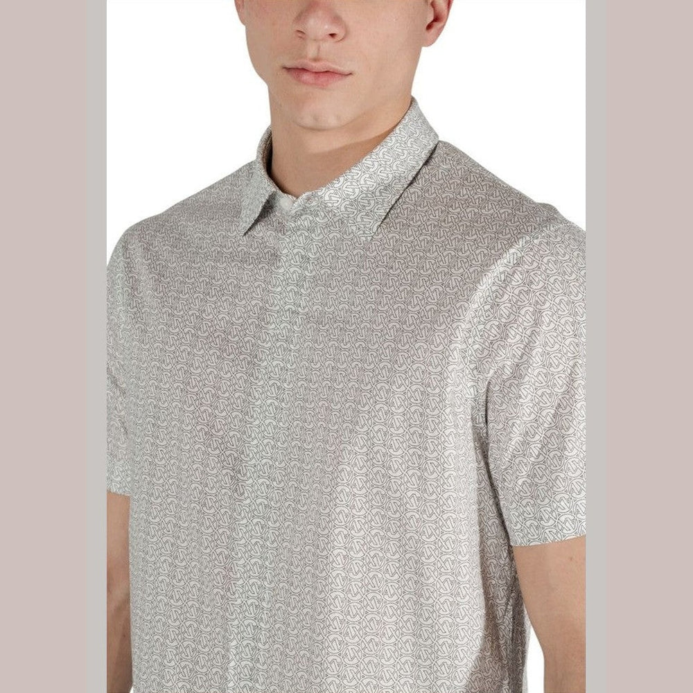 Armani Exchange Βαμβακερό Πουκάμισο σε Κρεμ