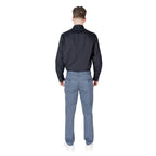 Armani Exchange Blue Cotton Skinny Pants