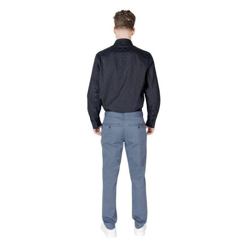 Armani Exchange Cotton Skinny Pants in Blue