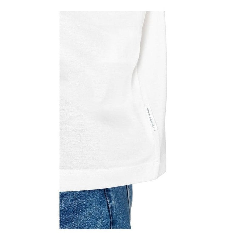 Armani Exchange Βαμβακερό Polo σε Λευκό