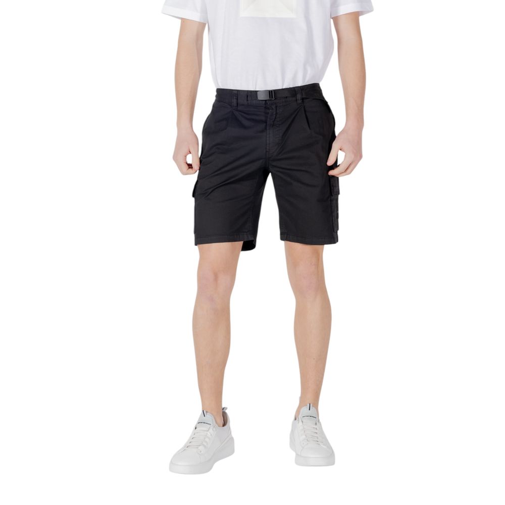 Black Cotton Bermuda Shorts mens luxury fashion - Mens Edit